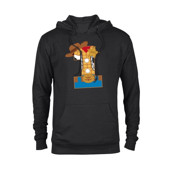 Disney and Pixar’s Toy Story First Birthday 1 Year Old - Pullover Hoodie for Adults - Customized-Black