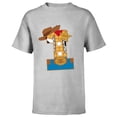thumbnail image 1 of Disney and Pixar’s Toy Story First Birthday 1 Year Old - Short Sleeve T-Shirt for Kids - Customized-Athletic Heather, 1 of 5