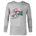 thumbnail image 1 of Disney and Pixar’s Toy Story Forky Candy Cane Cutie Holiday Standard - Long Sleeve T-Shirt for Men – Customized-Athletic Heather, 1 of 5