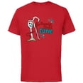 thumbnail image 1 of Disney and Pixar’s Toy Story Forky Candy Cane Cutie Holiday Standard - Short Sleeve Cotton T-Shirt for Adults - Customized-Red, 1 of 5