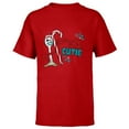 thumbnail image 1 of Disney and Pixar’s Toy Story Forky Candy Cane Cutie Holiday Standard - Short Sleeve T-Shirt for Kids – Customized-Red, 1 of 5