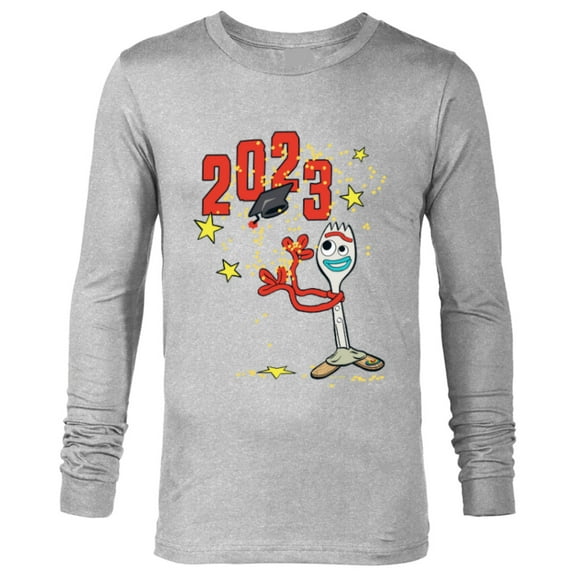 Disney and Pixar’s Toy Story Forky Class of 2023 Graduation - Long Sleeve T-Shirt for Men - Customized-Athletic Heather