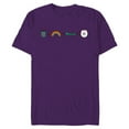 thumbnail image 1 of Disney and Pixar’s Toy Story Forky Emoji Code Formula - Short Sleeve Blended T-Shirt for Adults - Customized-Purple, 1 of 5