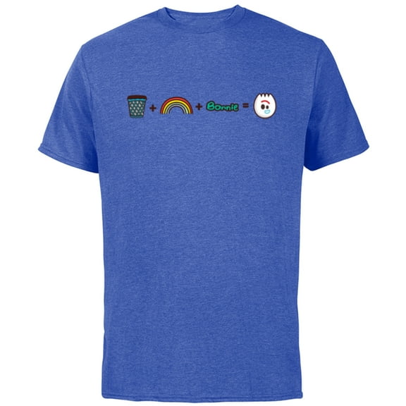 Disney and Pixar’s Toy Story Forky Emoji Code Formula - Short Sleeve Cotton T-Shirt for Adults - Customized-Royal Heather