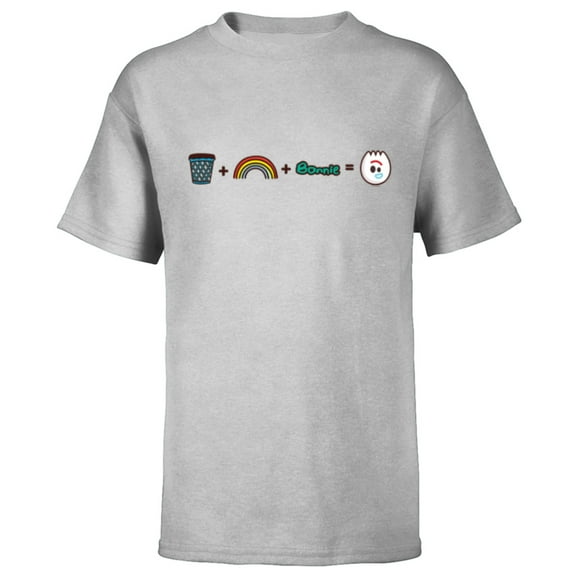 Disney and Pixar’s Toy Story Forky Emoji Code Formula - Short Sleeve T-Shirt for Kids - Customized-Athletic Heather