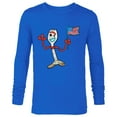 thumbnail image 1 of Disney and Pixar’s Toy Story Forky Flag Fourth of July - Long Sleeve T-Shirt for Men - Customized-Navy, 1 of 5