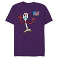 thumbnail image 1 of Disney and Pixar’s Toy Story Forky Flag Fourth of July - Short Sleeve Blended T-Shirt for Adults - Customized-Purple, 1 of 5