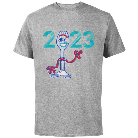 Disney and Pixar’s Toy Story Forky Graduation Class of 2023 - Short Sleeve Cotton T-Shirt for Adults - Customized-Athletic Heather