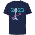 thumbnail image 1 of Disney and Pixar’s Toy Story Forky Graduation Class of 2023 - Short Sleeve Cotton T-Shirt for Adults - Customized-Navy, 1 of 5
