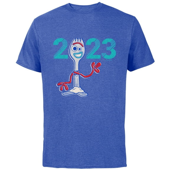 Disney and Pixar’s Toy Story Forky Graduation Class of 2023 - Short Sleeve Cotton T-Shirt for Adults - Customized-Royal Heather