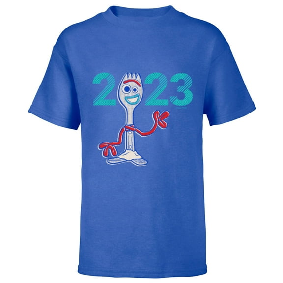 Disney and Pixar’s Toy Story Forky Graduation Class of 2023 - Short Sleeve T-Shirt for Kids - Customized-Royal