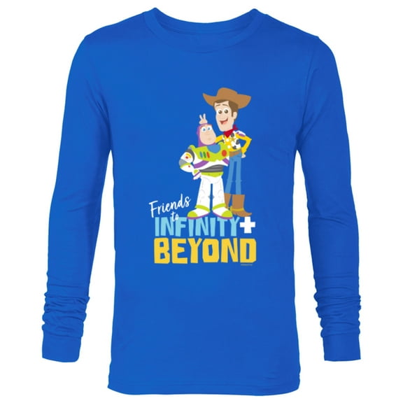 Disney and Pixar’s Toy Story Friends to Infinity and Beyond - Long Sleeve T-Shirt for Men - Customized-Navy