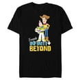 thumbnail image 1 of Disney and Pixar’s Toy Story Friends to Infinity and Beyond - Short Sleeve Blended T-Shirt for Adults - Customized-Black, 1 of 5