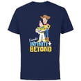 thumbnail image 1 of Disney and Pixar’s Toy Story Friends to Infinity and Beyond - Short Sleeve Cotton T-Shirt for Adults - Customized-Navy, 1 of 5