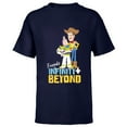 thumbnail image 1 of Disney and Pixar’s Toy Story Friends to Infinity and Beyond - Short Sleeve T-Shirt for Kids - Customized-Navy, 1 of 5