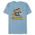 thumbnail image 1 of Disney and Pixar’s Toy Story It’s My Birthday Party Matching - Short Sleeve Blended T-Shirt for Adults - Customized-Ocean Blue, 1 of 5