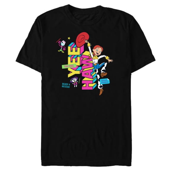 Disney and Pixar’s Toy Story Jessie Back to School - Short Sleeve Blended T-Shirt for Adults - Customized-Black