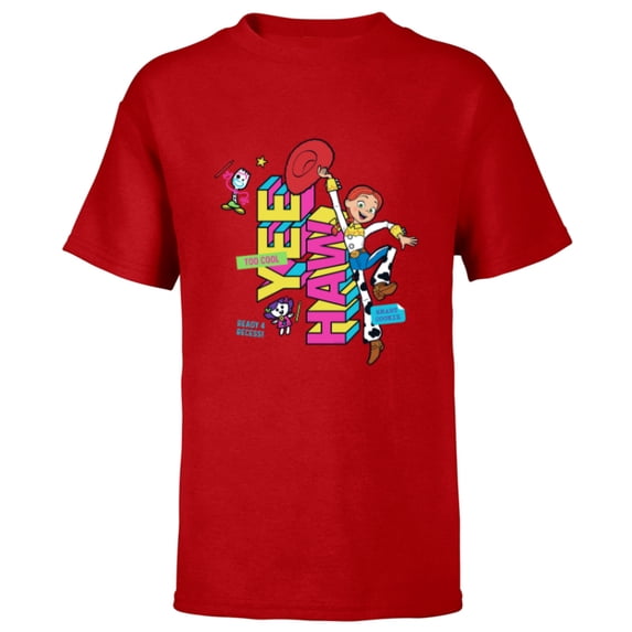 Disney and Pixar’s Toy Story Jessie Back to School - Short Sleeve T-Shirt for Kids - Customized-Red
