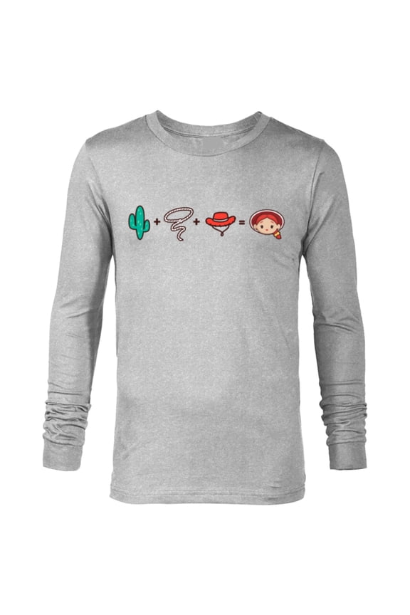 Disney and Pixar’s Toy Story Jessie Emoji Code Formula - Long Sleeve T-Shirt for Men - Customized-Athletic Heather