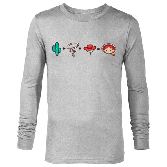 Disney and Pixar’s Toy Story Jessie Emoji Code Formula - Long Sleeve T-Shirt for Men - Customized-Athletic Heather