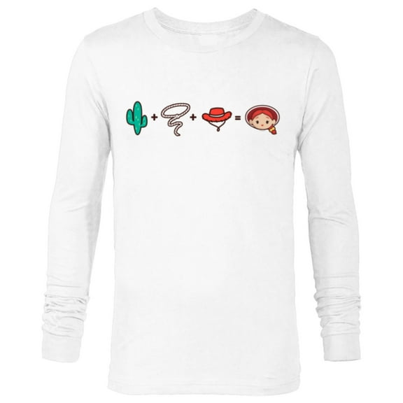Disney and Pixar’s Toy Story Jessie Emoji Code Formula - Long Sleeve T-Shirt for Men - Customized-White