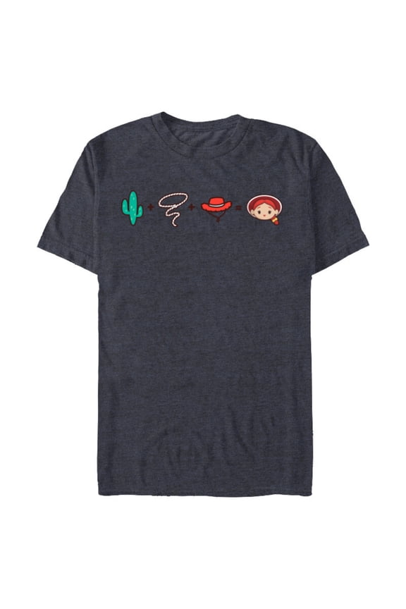 Disney and Pixar’s Toy Story Jessie Emoji Code Formula - Short Sleeve Blended T-Shirt for Adults - Customized-Navy Heather