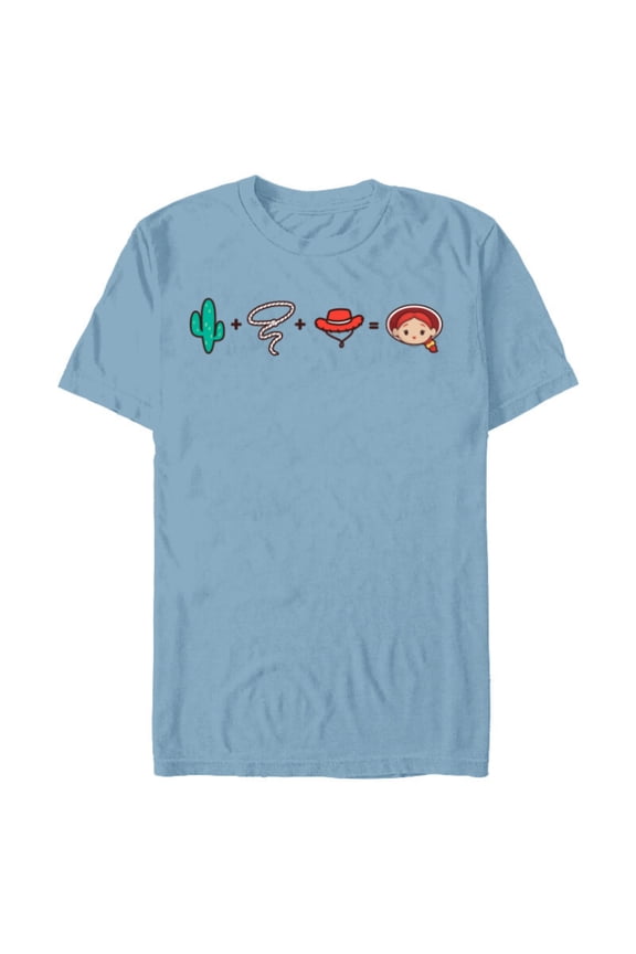 Disney and Pixar’s Toy Story Jessie Emoji Code Formula - Short Sleeve Blended T-Shirt for Adults - Customized-Ocean Blue