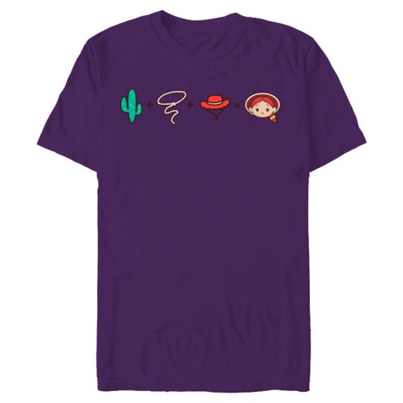 Disney and Pixar’s Toy Story Jessie Emoji Code Formula - Short Sleeve Blended T-Shirt for Adults - Customized-Purple