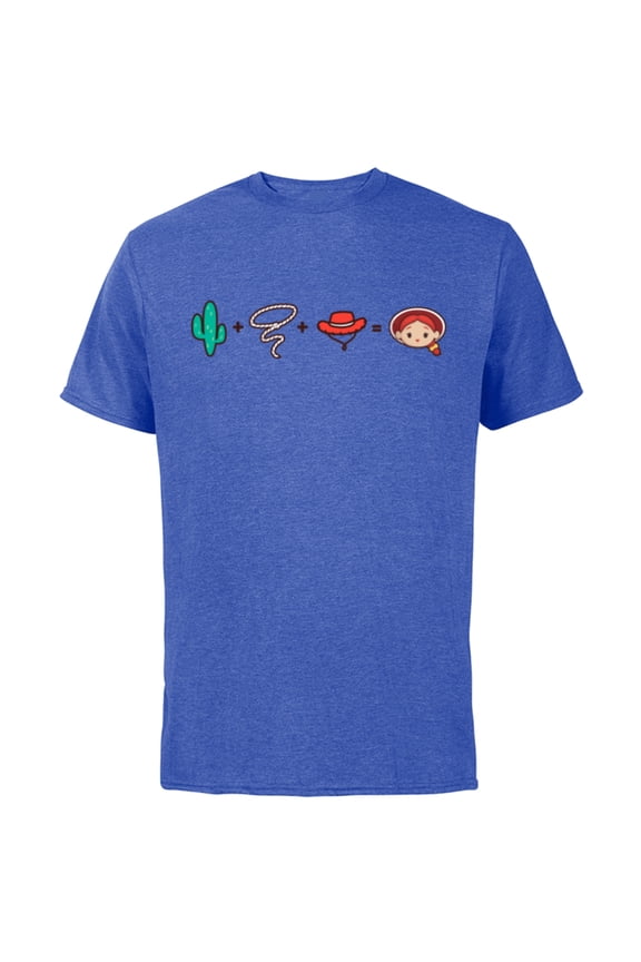Disney and Pixar’s Toy Story Jessie Emoji Code Formula - Short Sleeve Cotton T-Shirt for Adults - Customized-Royal Heather
