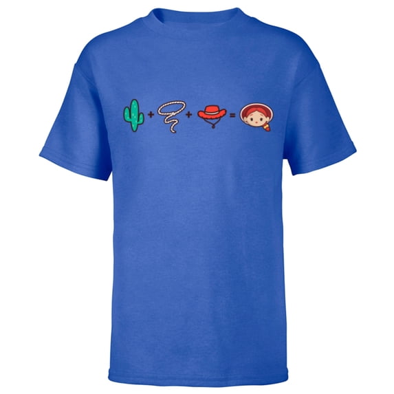 Disney and Pixar’s Toy Story Jessie Emoji Code Formula - Short Sleeve T-Shirt for Kids - Customized-Royal