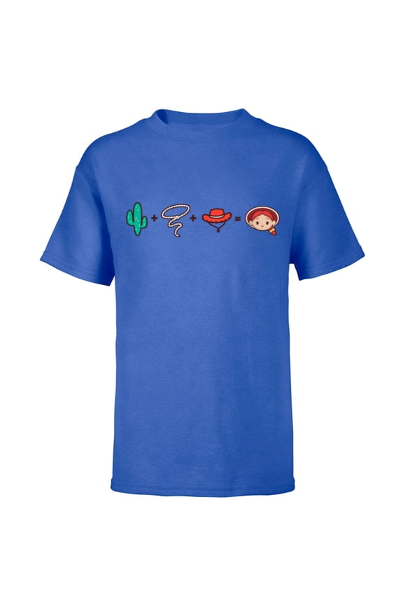 Disney and Pixar’s Toy Story Jessie Emoji Code Formula - Short Sleeve T-Shirt for Kids - Customized-Royal