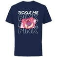 thumbnail image 1 of Disney and Pixar’s Toy Story Lotso Bear Cute Tickle Me Pink - Short Sleeve Cotton T-Shirt for Adults - Customized-Navy, 1 of 5