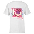 thumbnail image 1 of Disney and Pixar’s Toy Story Lotso Bear Fluffy Rainbows Cute - Short Sleeve T-Shirt for Kids - Customized-White, 1 of 5
