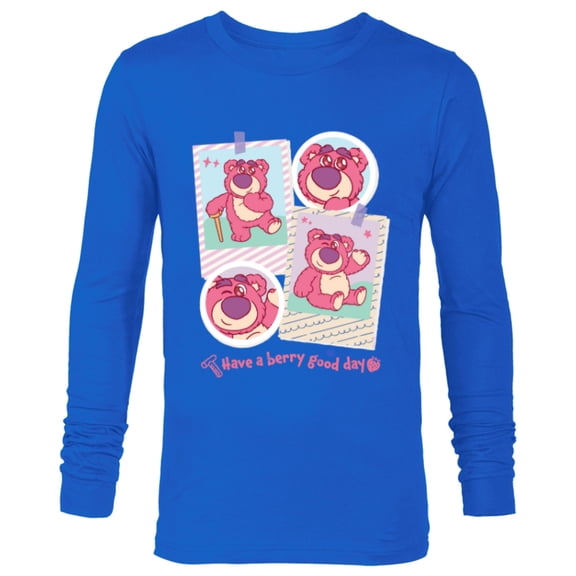 Disney and Pixar’s Toy Story Lotso Have a Berry Good Day - Long Sleeve T-Shirt for Men - Customized-Navy