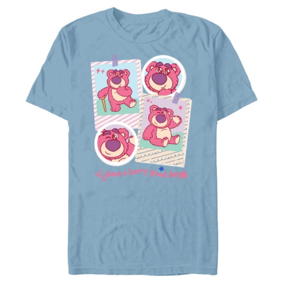 Disney and Pixar’s Toy Story Lotso Have a Berry Good Day - Short Sleeve Blended T-Shirt for Adults - Customized-Ocean Blue