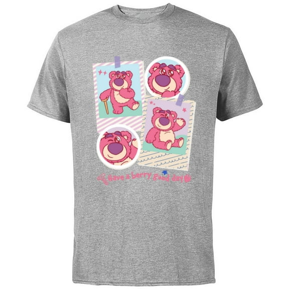 Disney and Pixar’s Toy Story Lotso Have a Berry Good Day - Short Sleeve Cotton T-Shirt for Adults - Customized-Athletic Heather