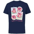 thumbnail image 1 of Disney and Pixar’s Toy Story Lotso Have a Berry Good Day - Short Sleeve Cotton T-Shirt for Adults - Customized-Navy, 1 of 5