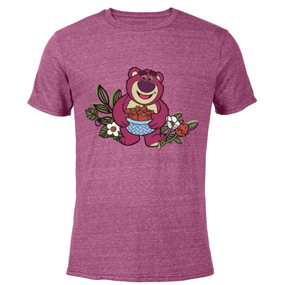 Disney and Pixar’s Toy Story Lotso Strawberry Fest - Short Sleeve Blended T-Shirt for Adults - Customized-Purple