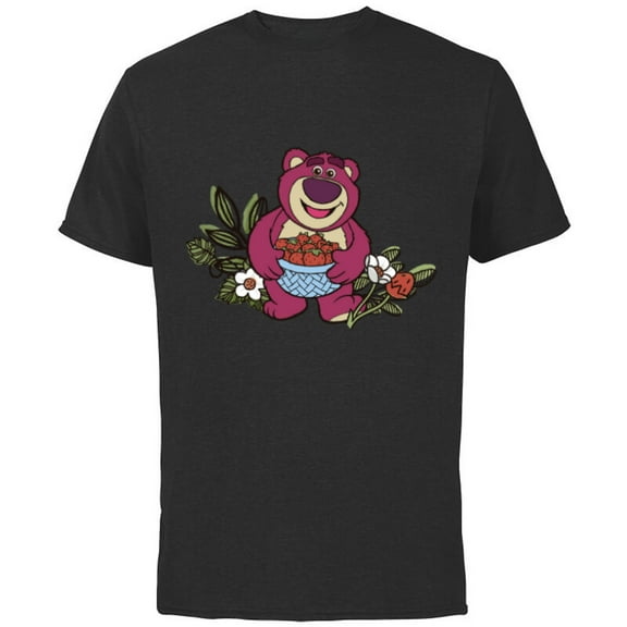 Disney and Pixar’s Toy Story Lotso Strawberry Fest - Short Sleeve Cotton T-Shirt for Adults - Customized-Black