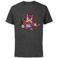 thumbnail image 1 of Disney and Pixar’s Toy Story Lotso Strawberry Fest - Short Sleeve Cotton T-Shirt for Adults - Customized-Charcoal, 1 of 5