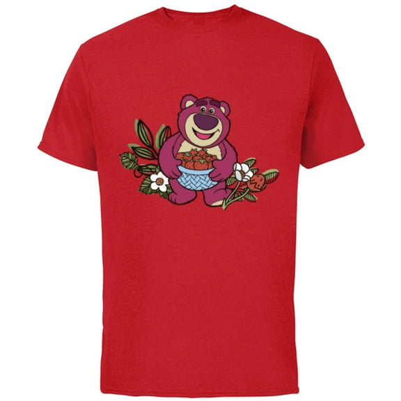 Disney and Pixar’s Toy Story Lotso Strawberry Fest - Short Sleeve Cotton T-Shirt for Adults - Customized-Red