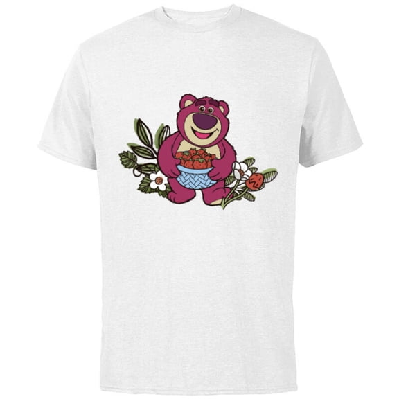 Disney and Pixar’s Toy Story Lotso Strawberry Fest - Short Sleeve Cotton T-Shirt for Adults - Customized-White