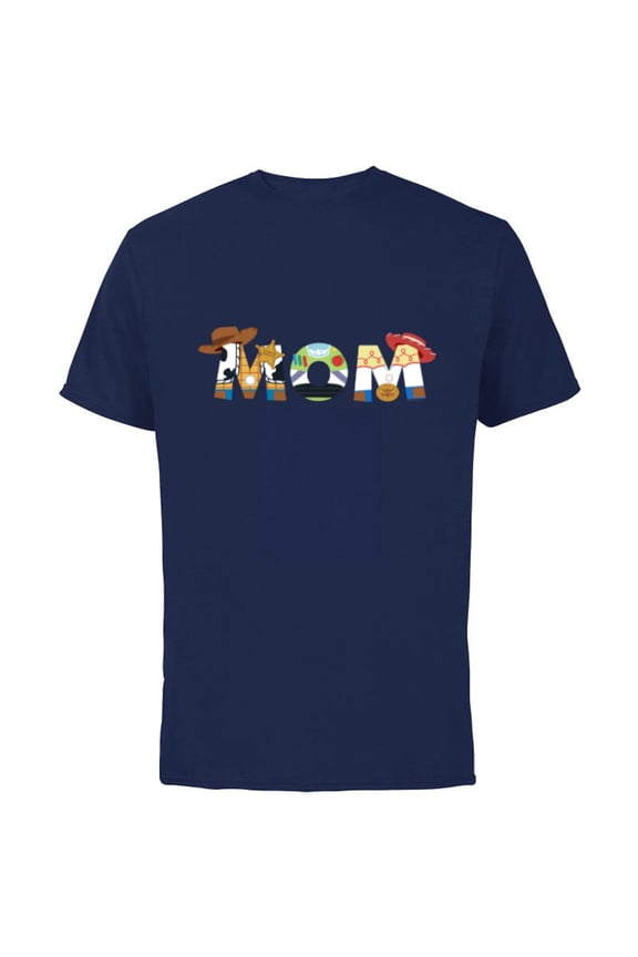 Disney and Pixar’s Toy Story Mom Mother’s Day Birthday - Short Sleeve Cotton T-Shirt for Adults - Customized-Navy