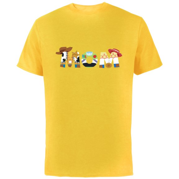 Disney and Pixar’s Toy Story Mom Mother’s Day Birthday - Short Sleeve Cotton T-Shirt for Adults - Customized-Yellow