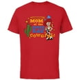 thumbnail image 1 of Disney and Pixar’s Toy Story Mom of the Birthday Cowgirl - Short Sleeve Cotton T-Shirt for Adults - Customized-Red, 1 of 5