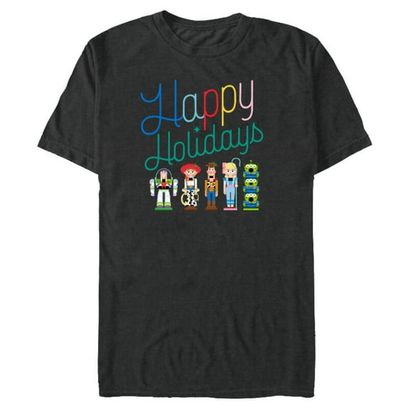 Disney and Pixar’s Toy Story Nutcracker Happy Holidays - Short Sleeve Blended T-Shirt for Adults – Customized-Dark Heather