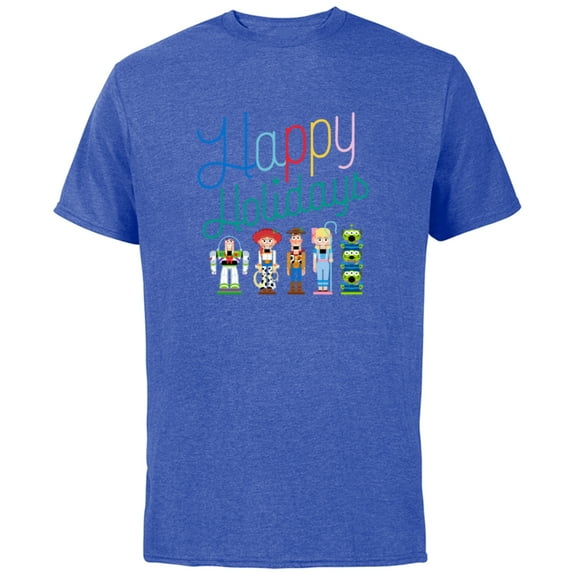 Disney and Pixar’s Toy Story Nutcracker Happy Holidays - Short Sleeve Cotton T-Shirt for Adults - Customized-Royal Heather