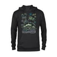 thumbnail image 1 of Disney and Pixar’s Toy Story Pizza Planet Aliens Neon - Pullover Hoodie for Adults - Customized-Black, 1 of 5