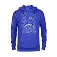 thumbnail image 1 of Disney and Pixar’s Toy Story Pizza Planet Aliens Neon - Pullover Hoodie for Adults - Customized-Royal, 1 of 5