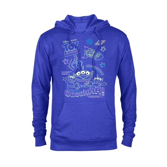 Disney and Pixar’s Toy Story Pizza Planet Aliens Neon - Pullover Hoodie for Adults - Customized-Royal